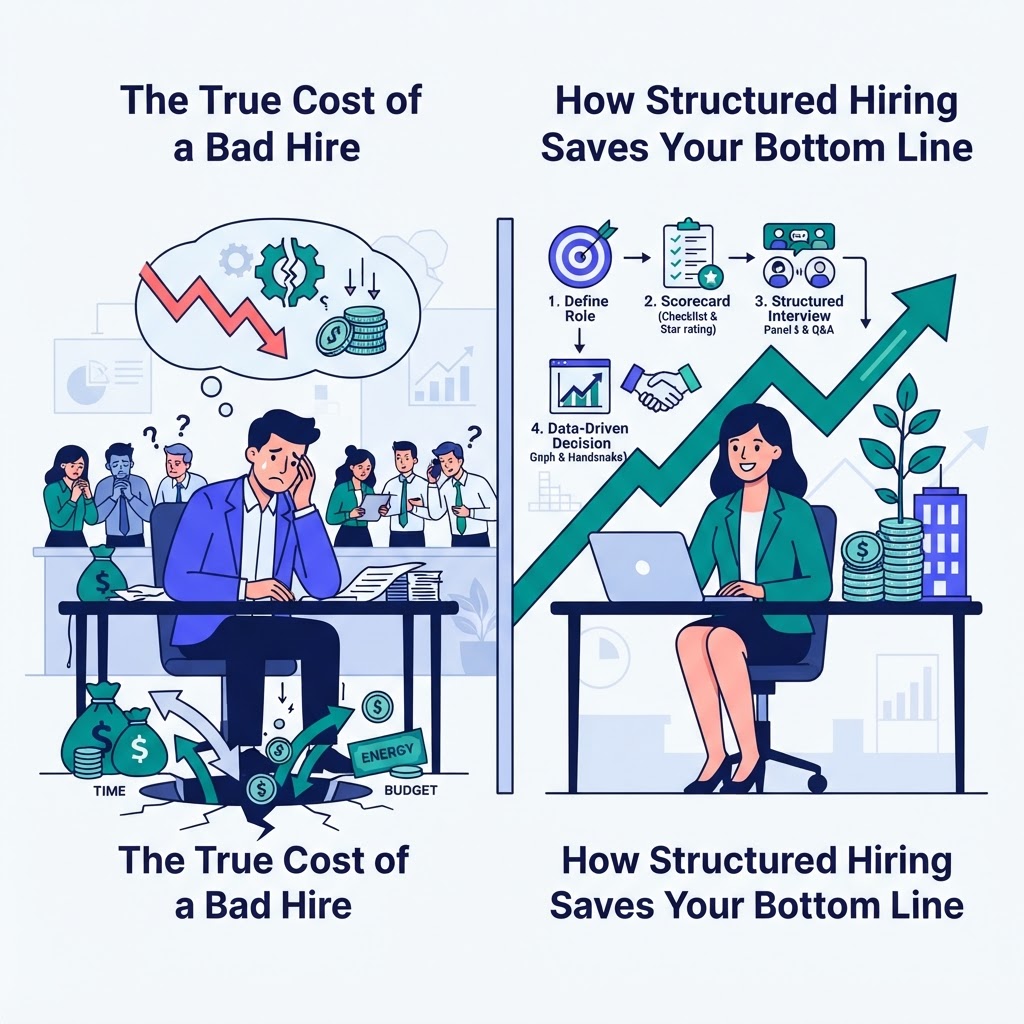 The True Cost of a Bad Hire and How Structured Hiring Saves Your Bottom Line