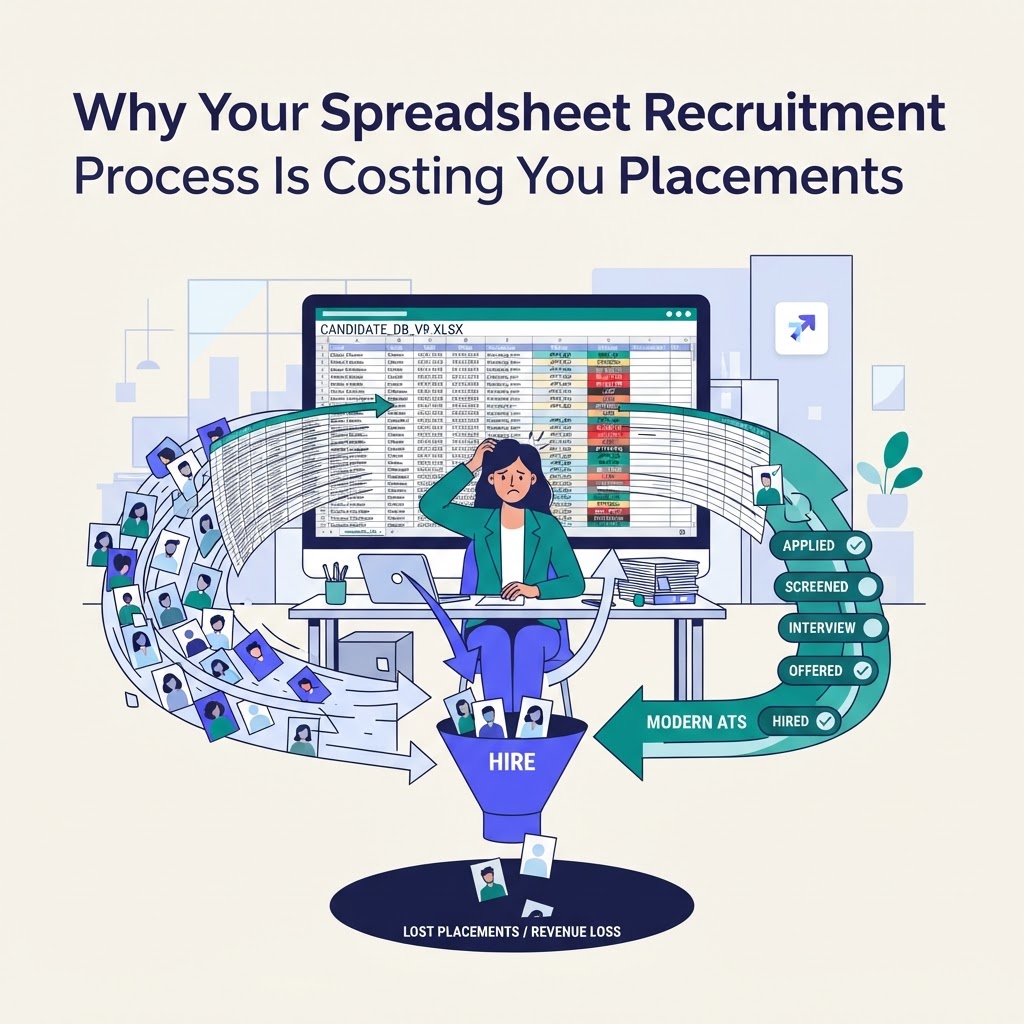 Why Your Spreadsheet Recruitment Process Is Costing You Placements