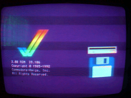 Vintage Amiga boot screen
