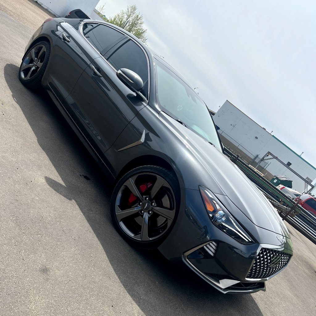 Window tint installation filmed at the YEG Auto Studio Edmonton shop