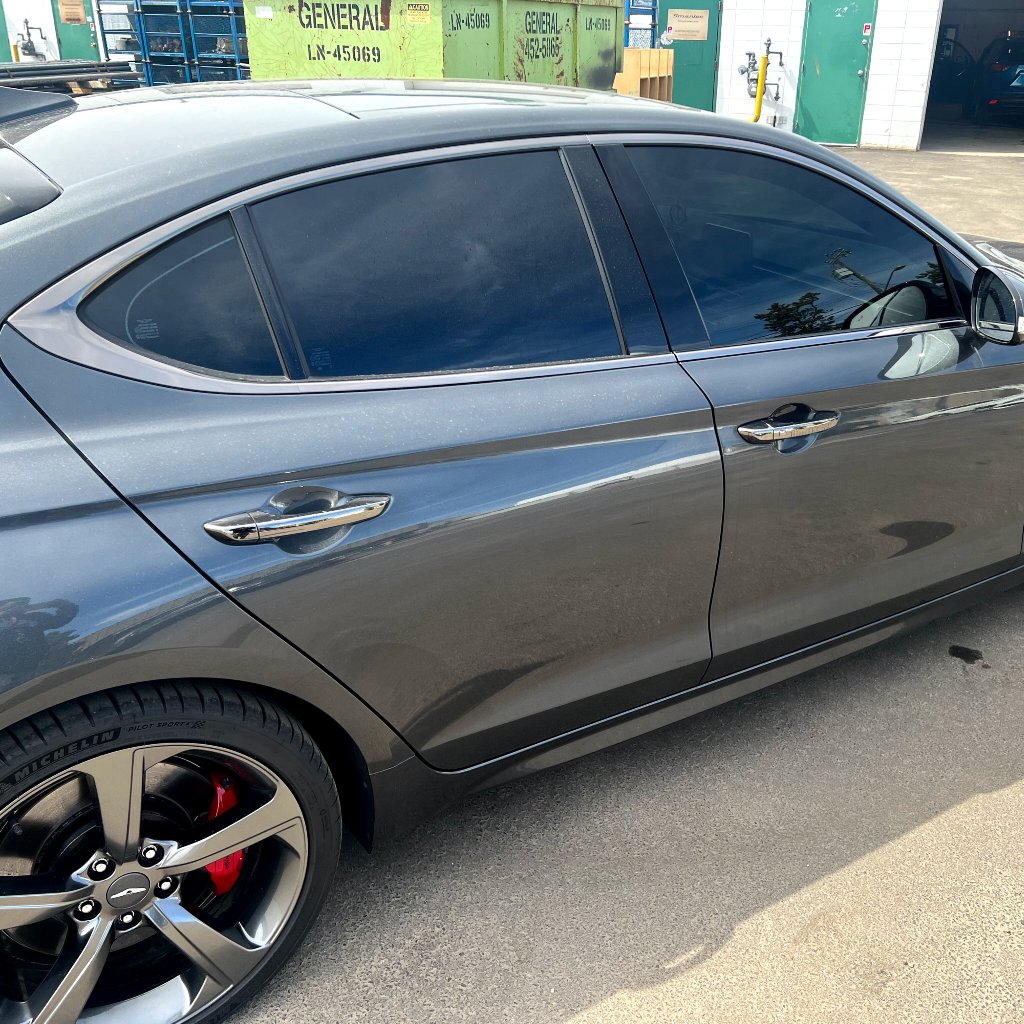 Finished vehicle with XPEL window tint installed at YEG Auto Studio in Edmonton