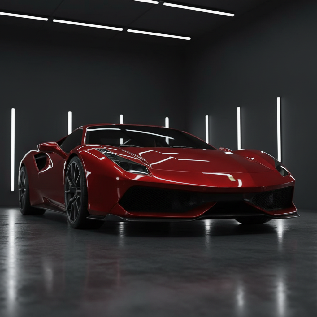 Ferrari Roma after detailing