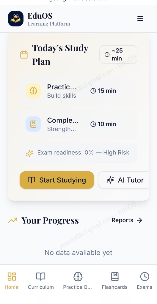 Your Personal Study Plan