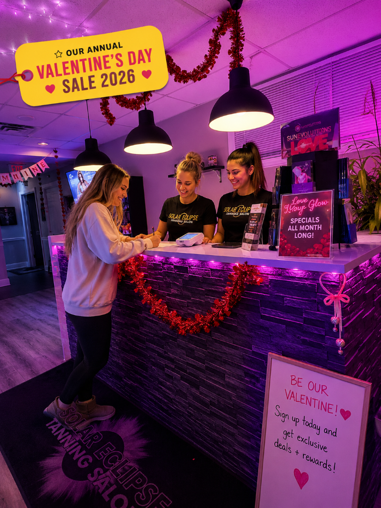 Friendly staff helping a customer at the front desk