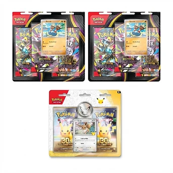 30th Celebrations 2 Pack Blister and 2x Pitch Black 3 Pack Blisters