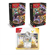 30th Celebrations 2 Pack Blister and 2x Pitch Black Booster Bundle Combo