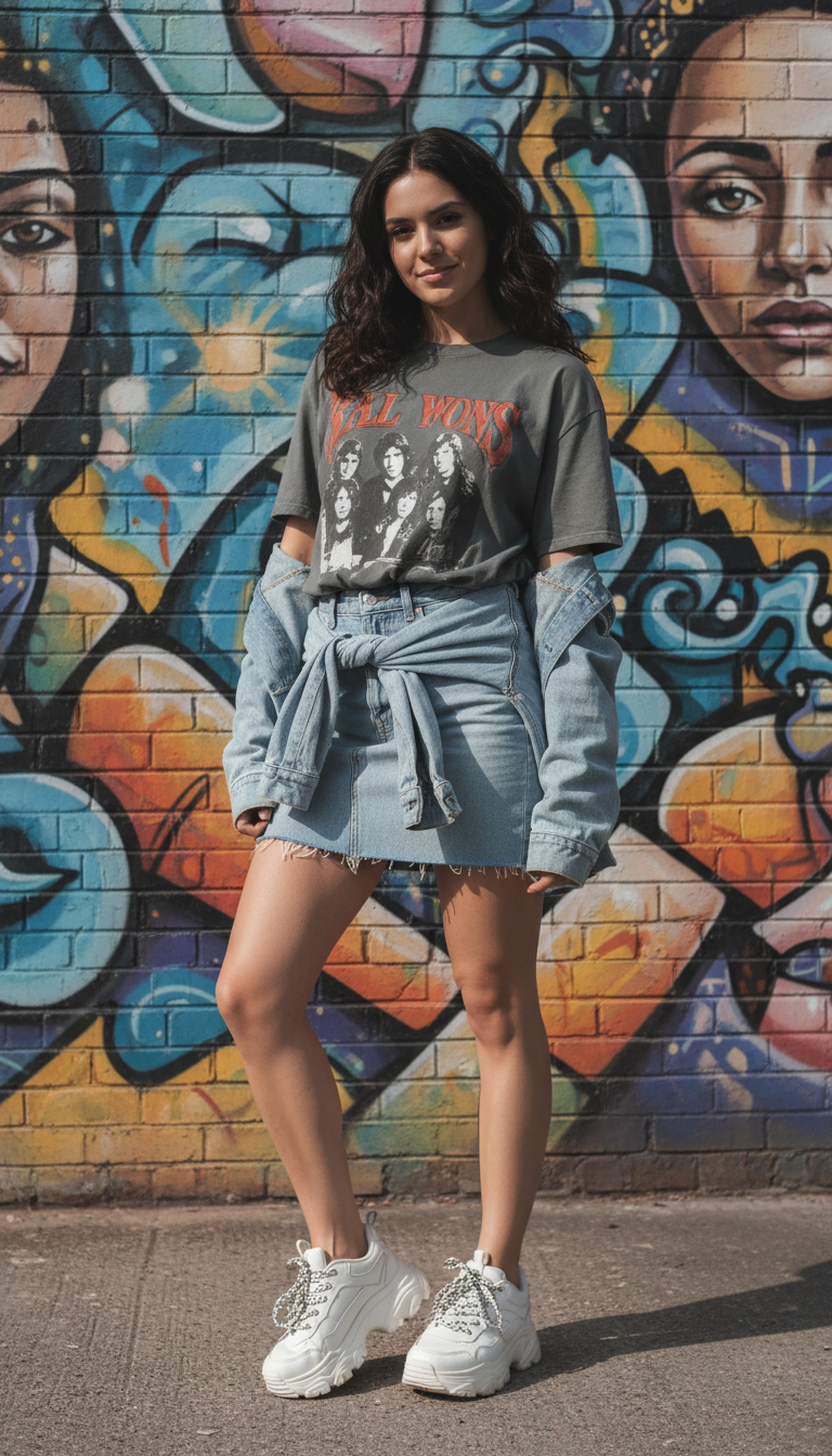Graphic Tee Street Style