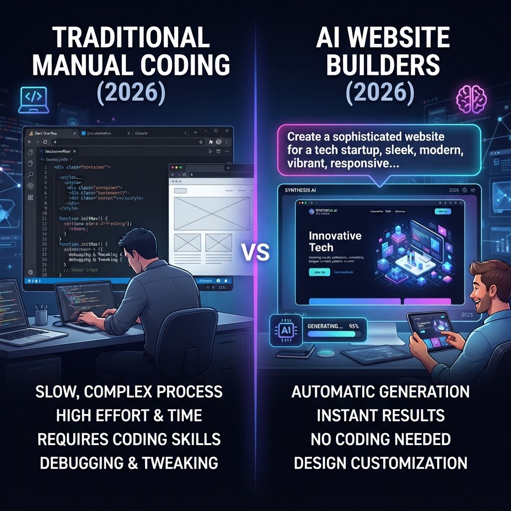 AI Website Builders in 2026: Why Human Developers Still Win (And Always Will)