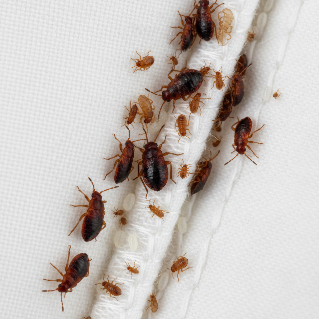 Illustrative bed bug treatment service