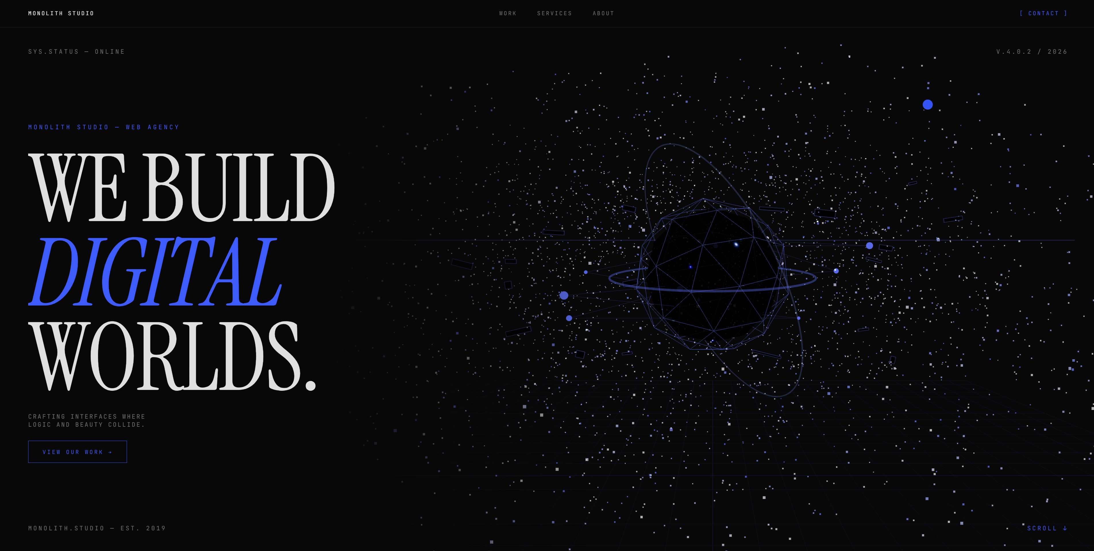 MONOLITH STUDIO - Agency template preview