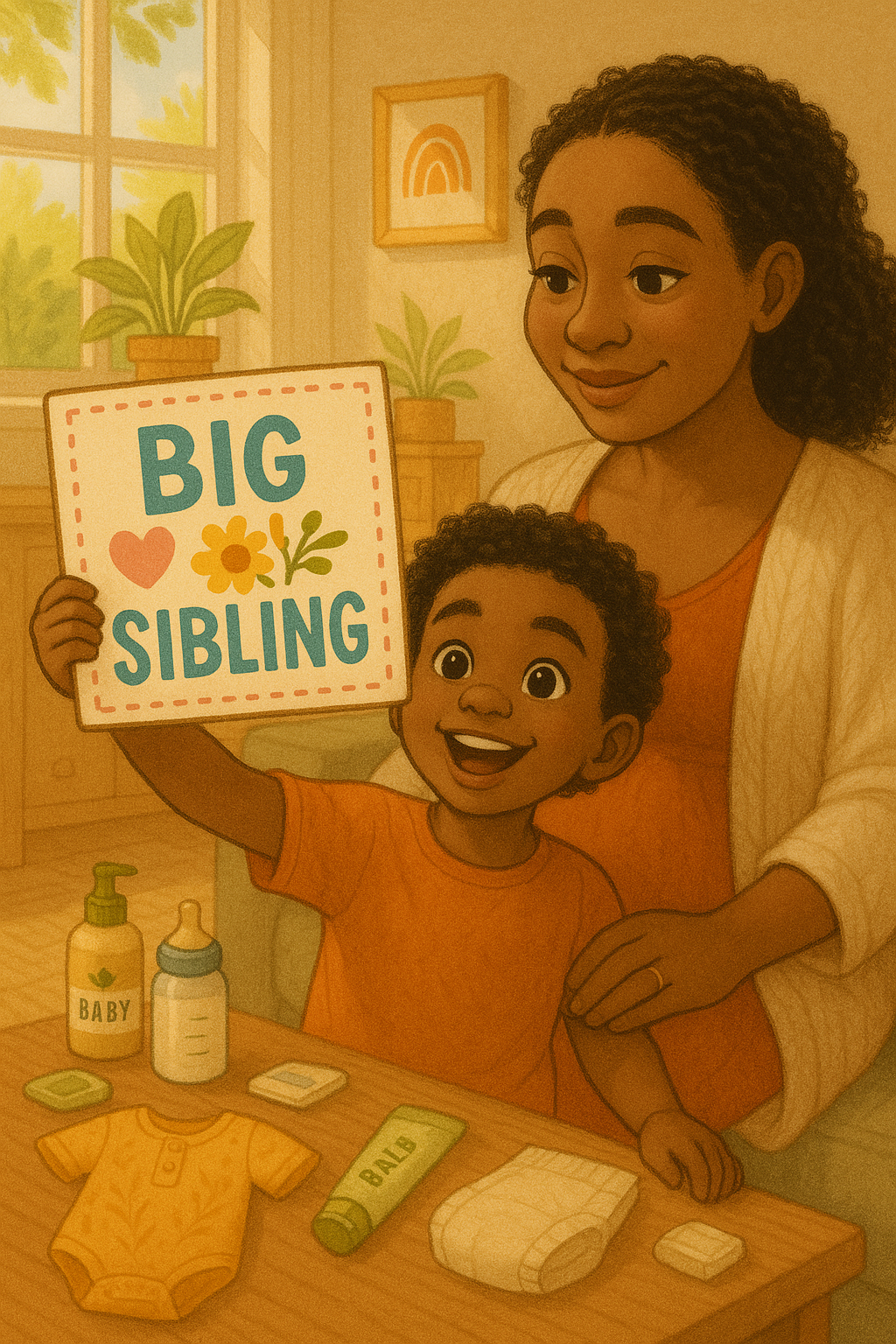 Illustration from Mommy Has a Belly Buddy