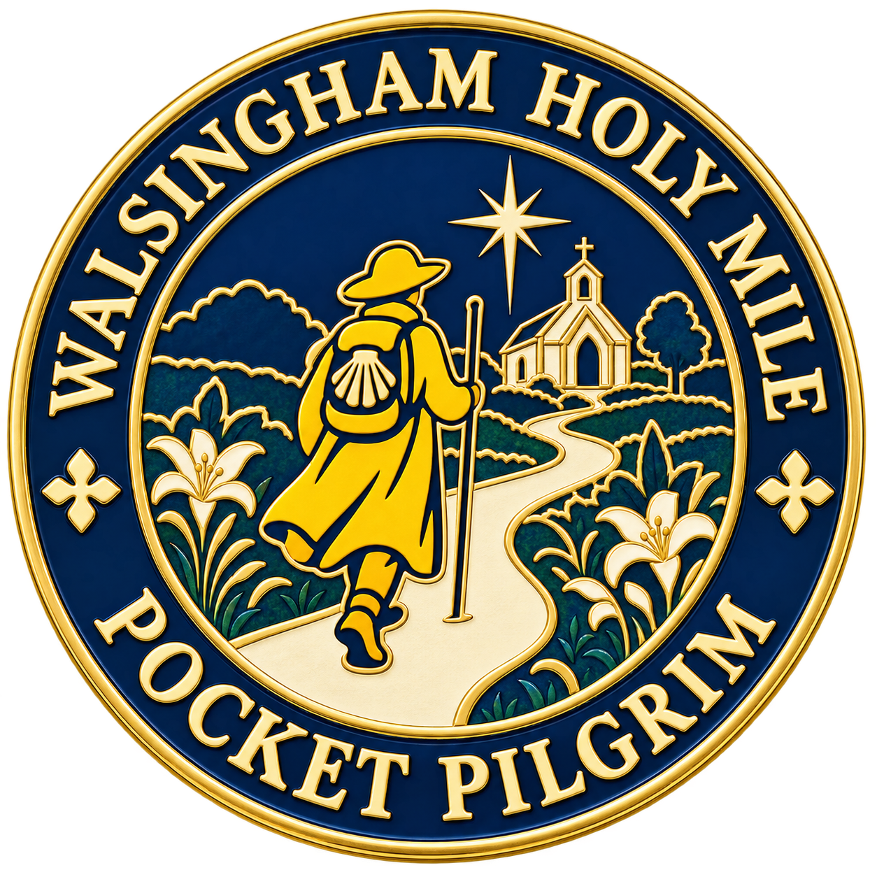 Walsingham Holy Mile — the badge artwork for this walk (not an earned badge)