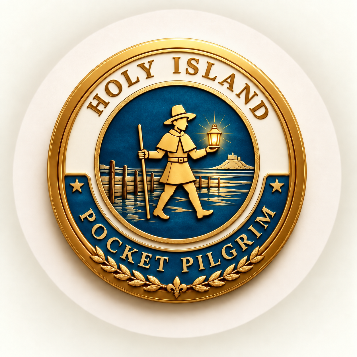 Holy Island — the badge artwork for this walk (not an earned badge)