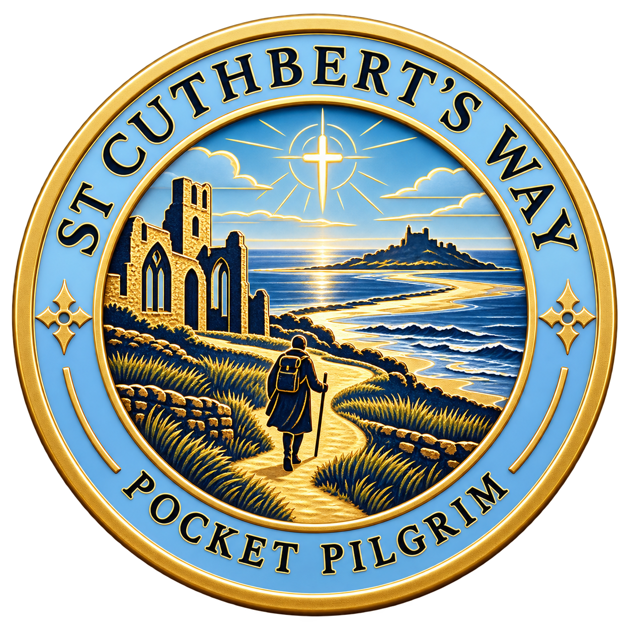 St Cuthbert's Way — the badge artwork for this walk (not an earned badge)