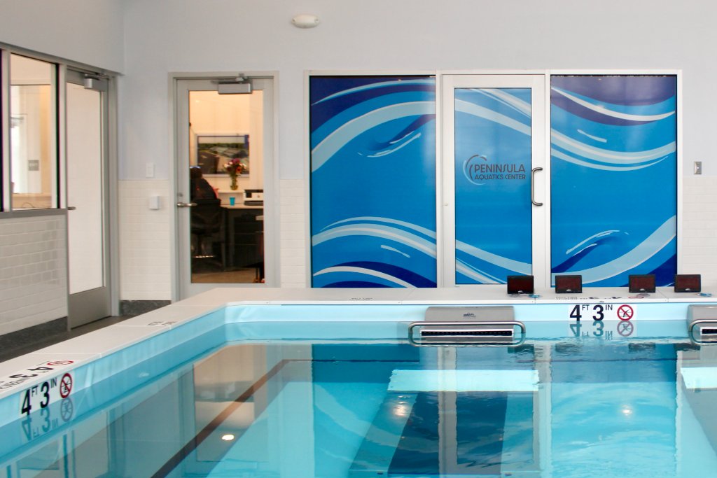 Peninsula Aquatics Center pool interior