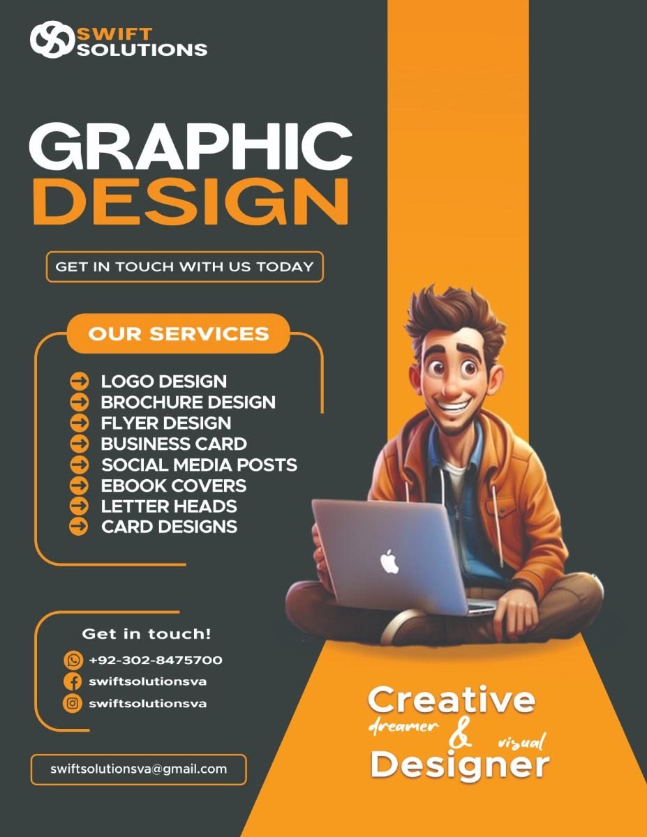 Swift Solutions — Graphic Design Services Flyer
