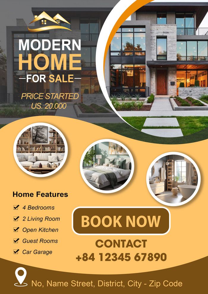 Modern Home — For Sale Flyer