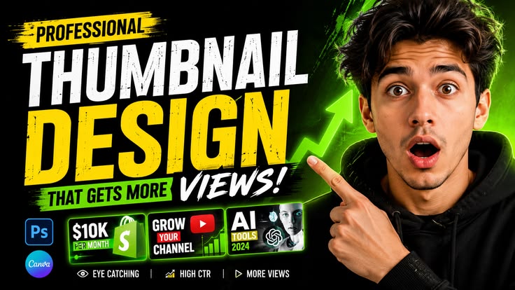 Professional Thumbnail Design β That Gets More Views!
