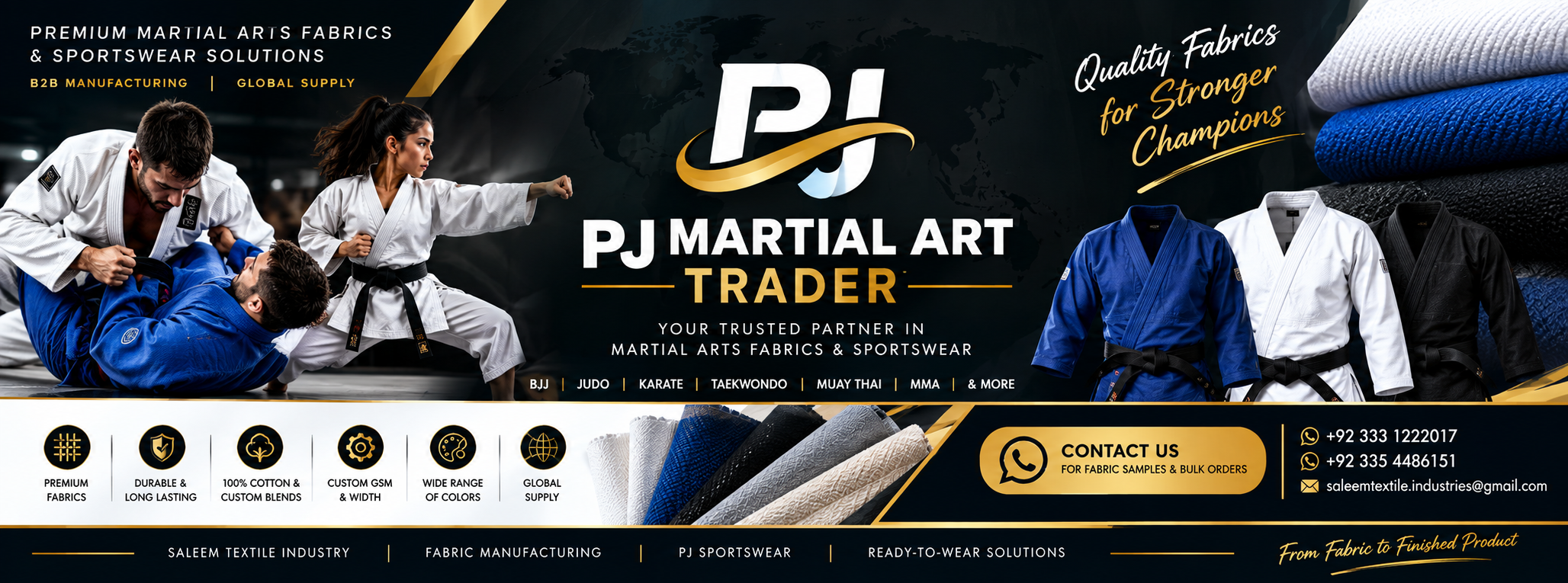 PJ Martial Art Trader — Hero Banner