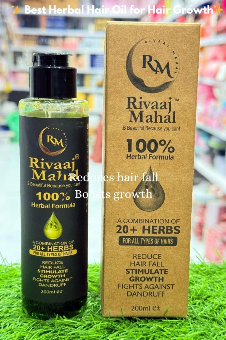 Rivaaj Mahal — Herbal Hair Oil Packaging