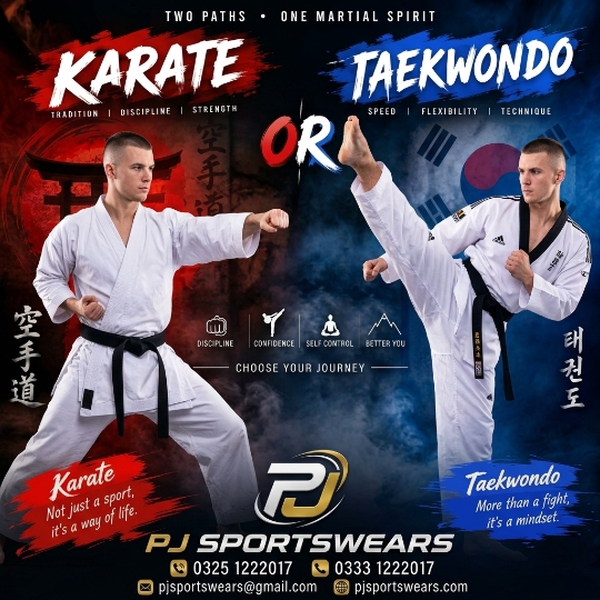 Karate vs Taekwondo — Social Post