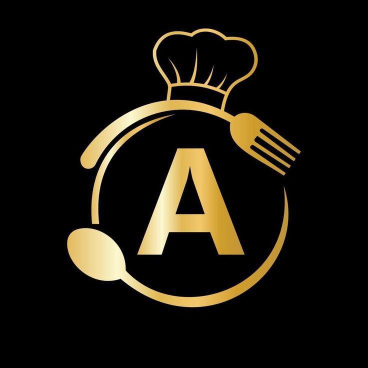 Chef 'A' β Food Industry Monogram Logo