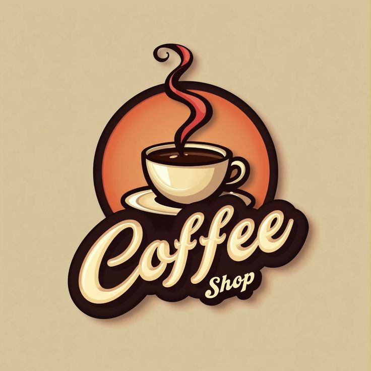 Coffee Shop β Circular Emblem Logo