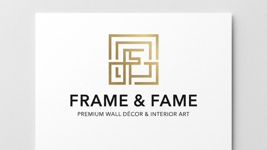 Frame & Fame β Wall DΓ©cor Logo