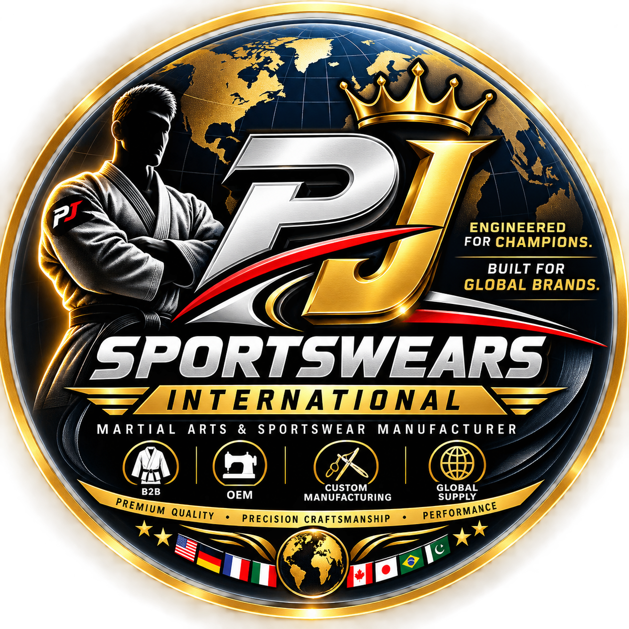PJ Sportswears International — Logo Design