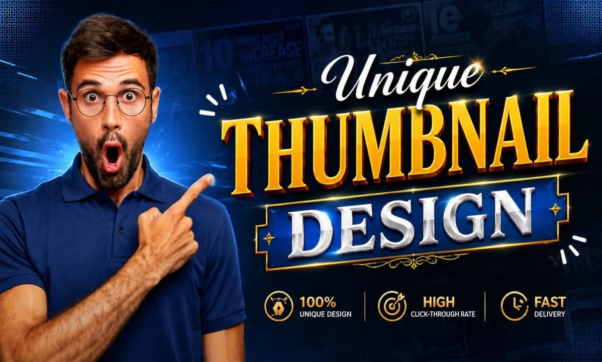 Unique Thumbnail Design β High CTR & Fast Delivery