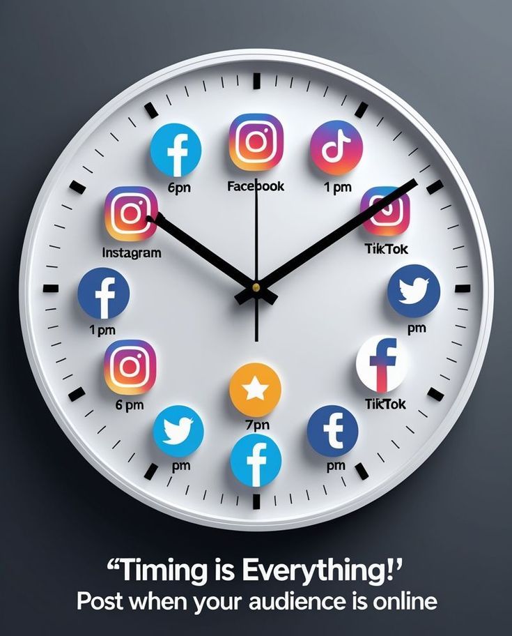 Timing Is Everything — Scheduling Clock Infographic