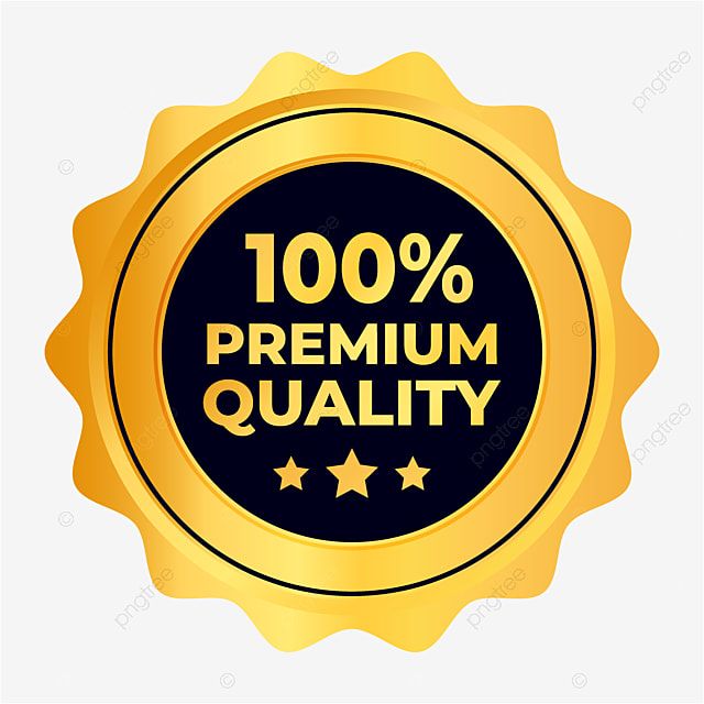 100% Premium Quality β Certification Seal