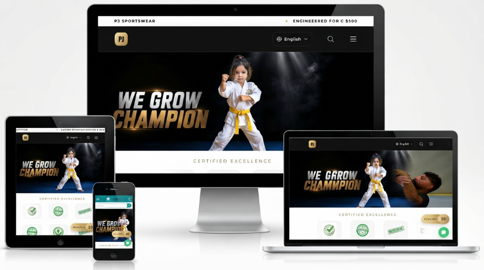 PJ Sportswear — We Grow Champion
