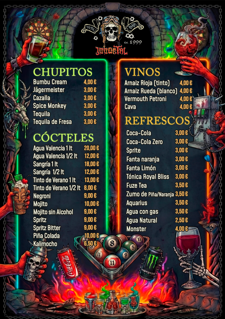 Carta física del Bar Immortal — página 2