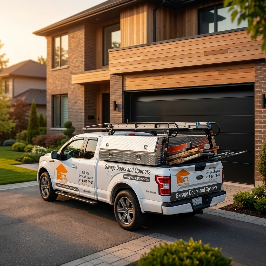 Garage Door Repair Service Truck in Richmond Hill