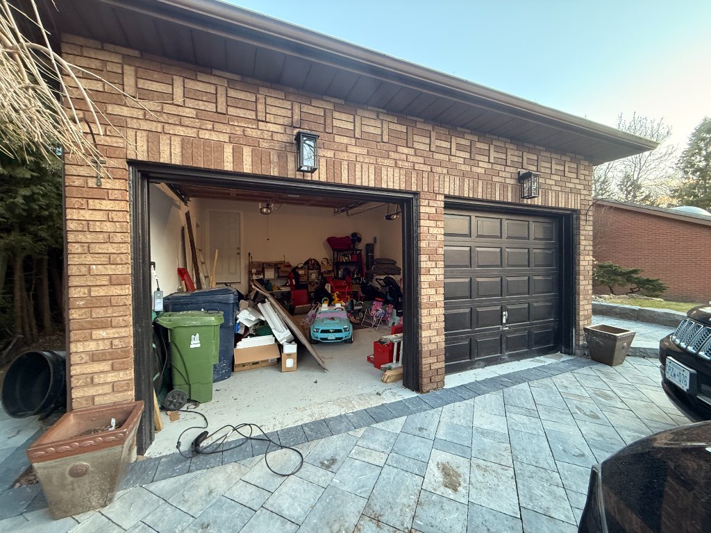 Before — missing garage door