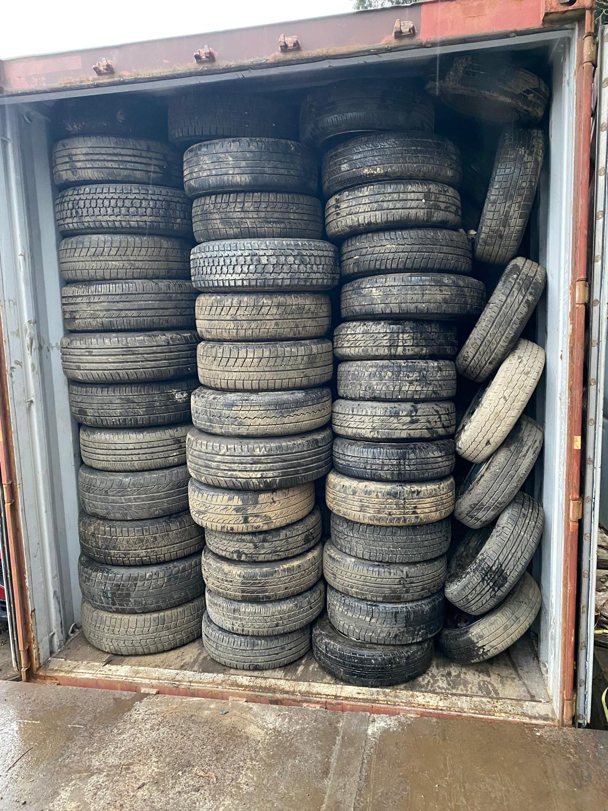 Subaru Impreza WRX — container loaded for export
