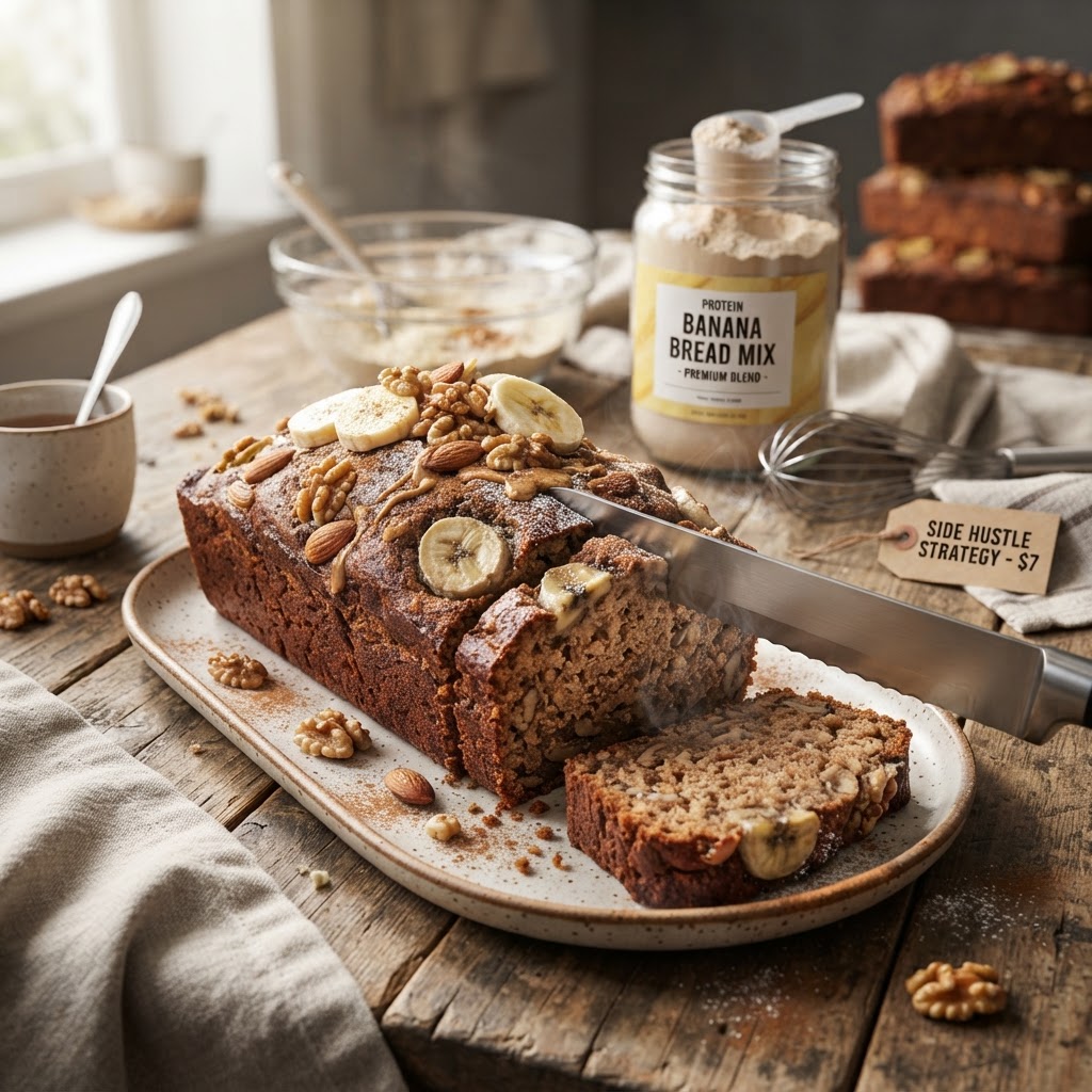Healthy Protein Banana Bread: A Delicious Side Hustle Strategy