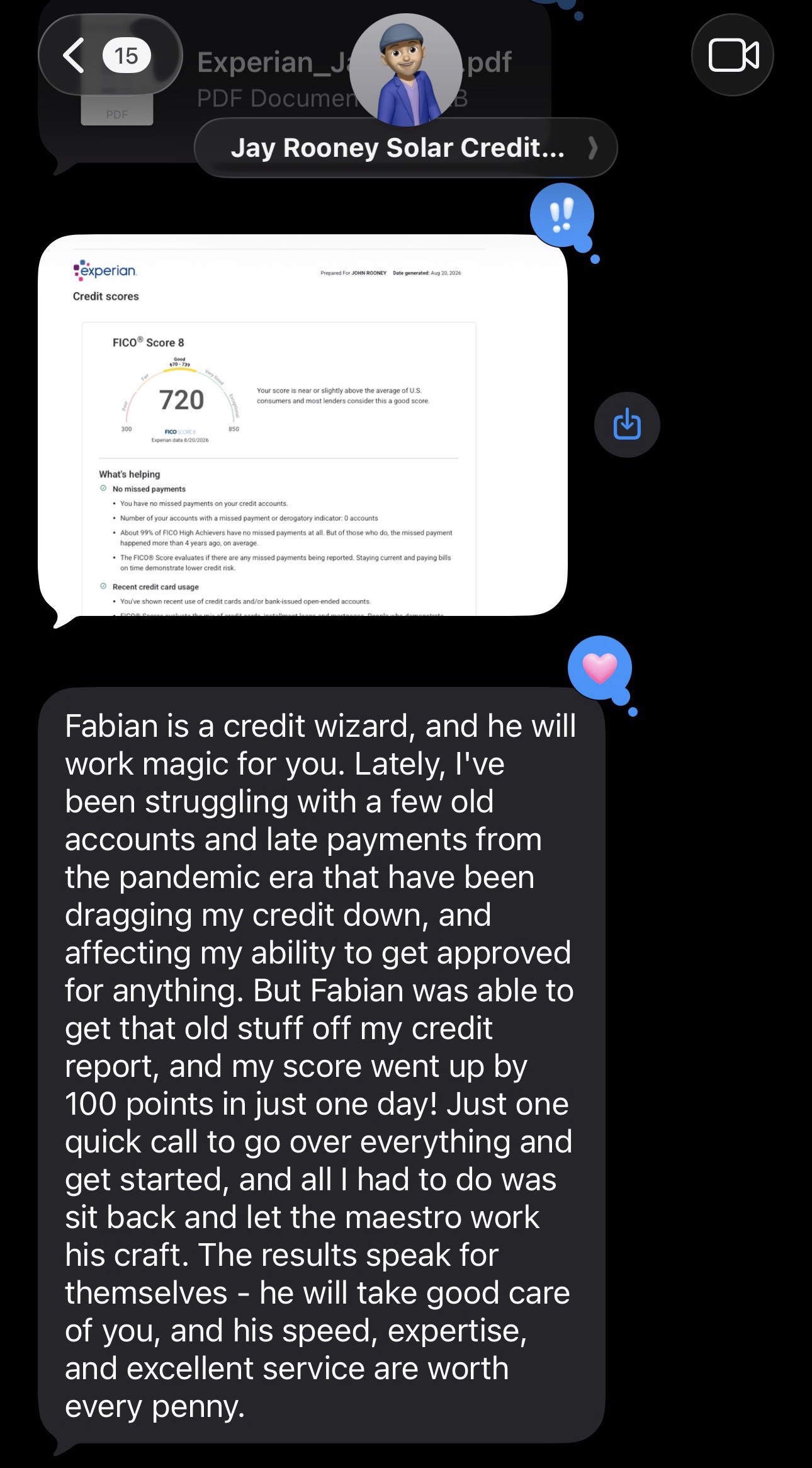John Rooney credit results