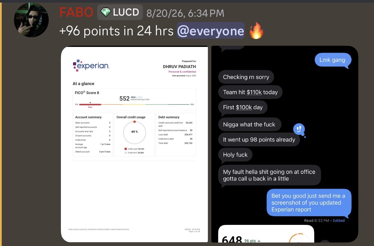 Dhruv Padiath credit results