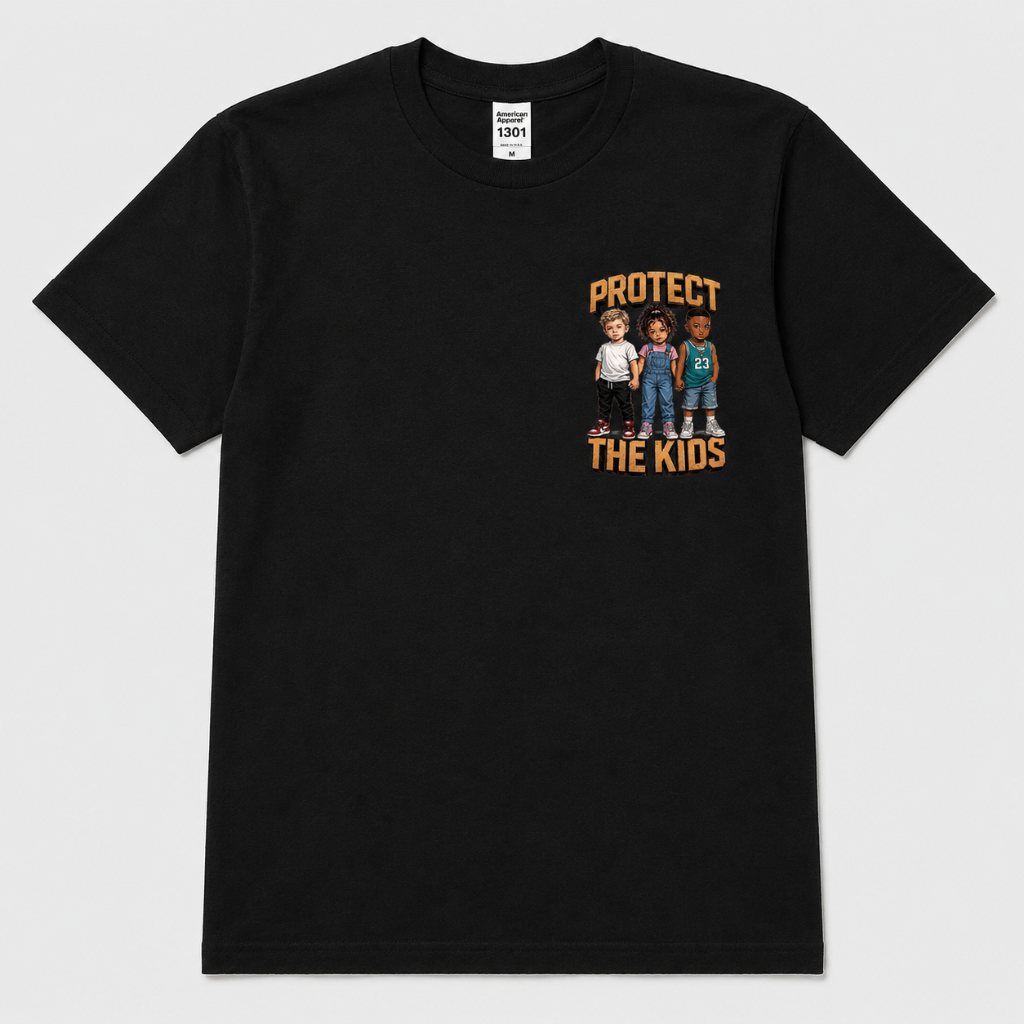 Protect The Kids Heavyweight T-Shirt - Black