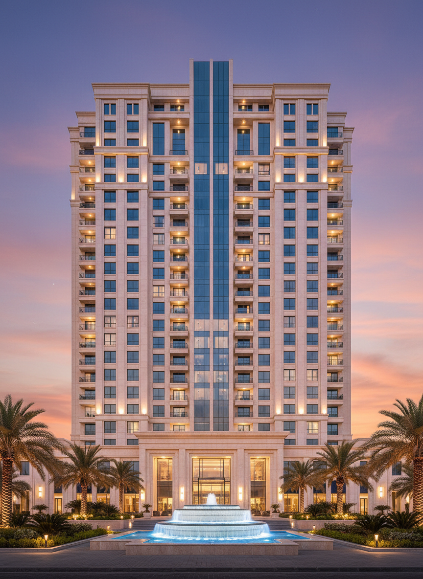 M7 Residence luxury building exterior in Riyadh