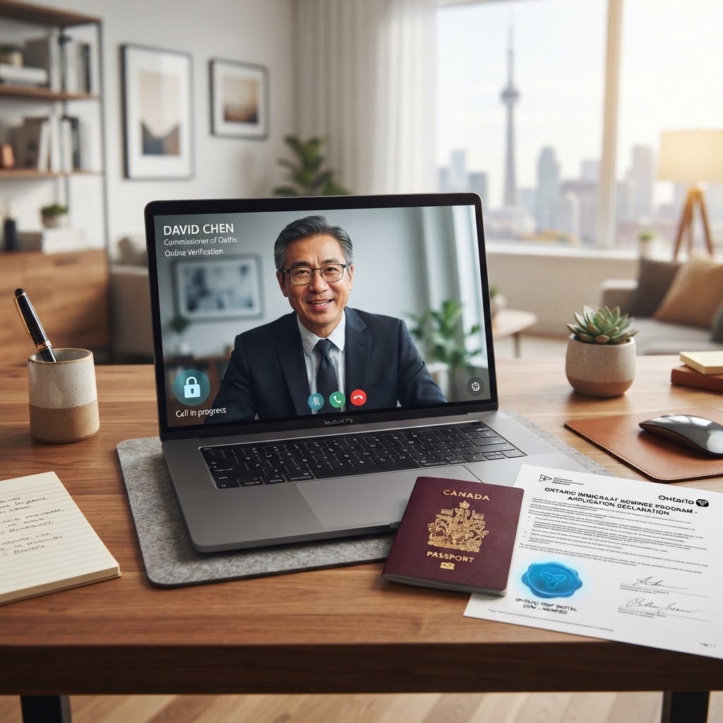 How to Commission an OINP Statutory Declaration Online in Ontario