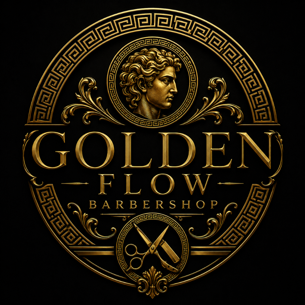 Golden Flow Barbershop logo