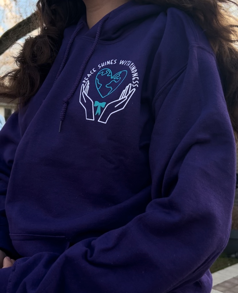 "The Lord Is With Me" Hoodie — Purple