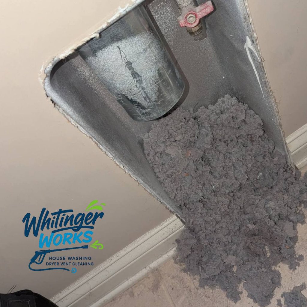 Whitinger Works dryer vent cleaning results
