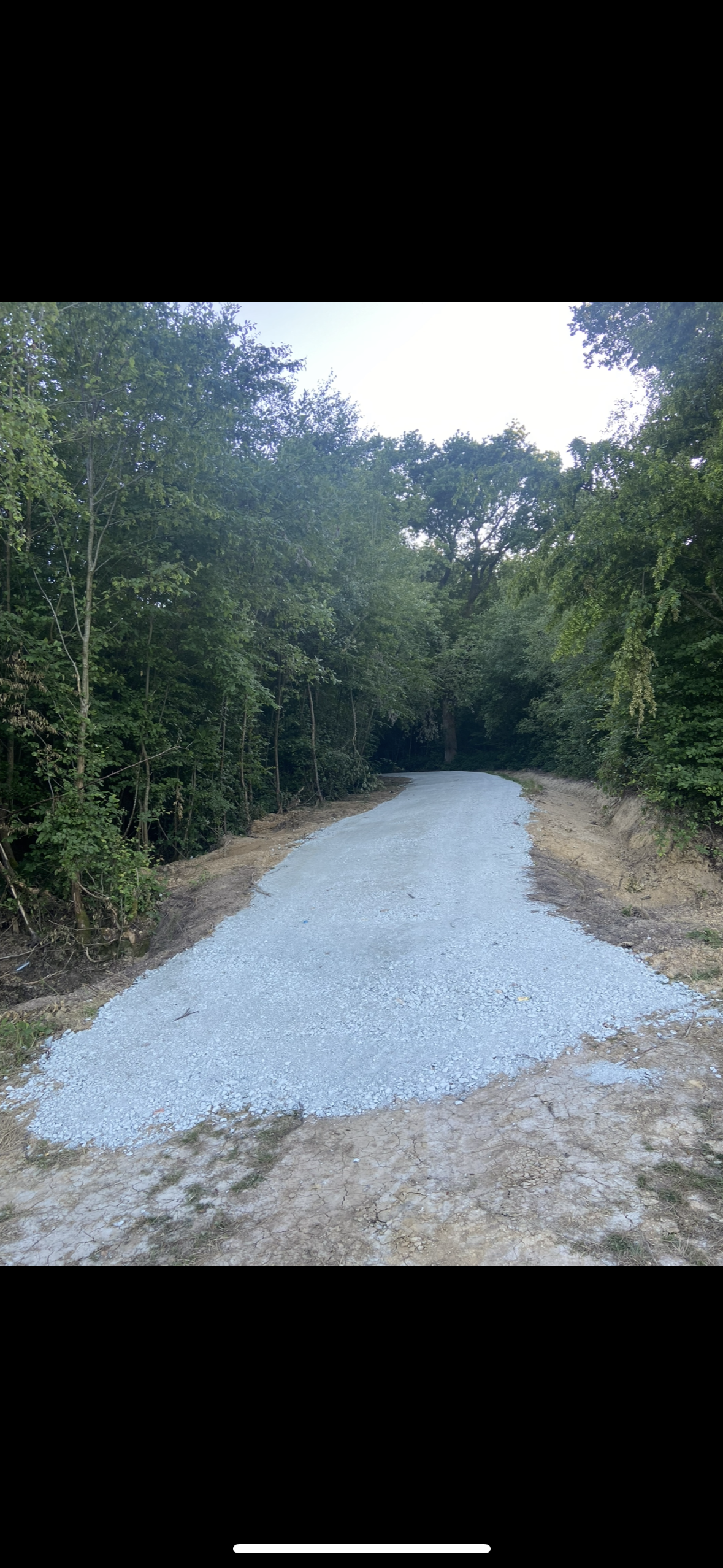 Newly constructed farm access track with road planings surface in the East Sussex countryside by Subsoil Land & Water