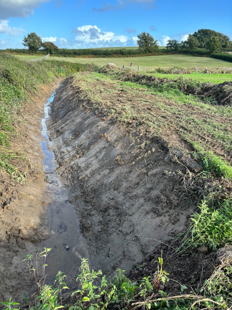 Land drainage ditch excavation and watercourse maintenance by Subsoil Land & Water, local independent groundworks contractors in East Sussex