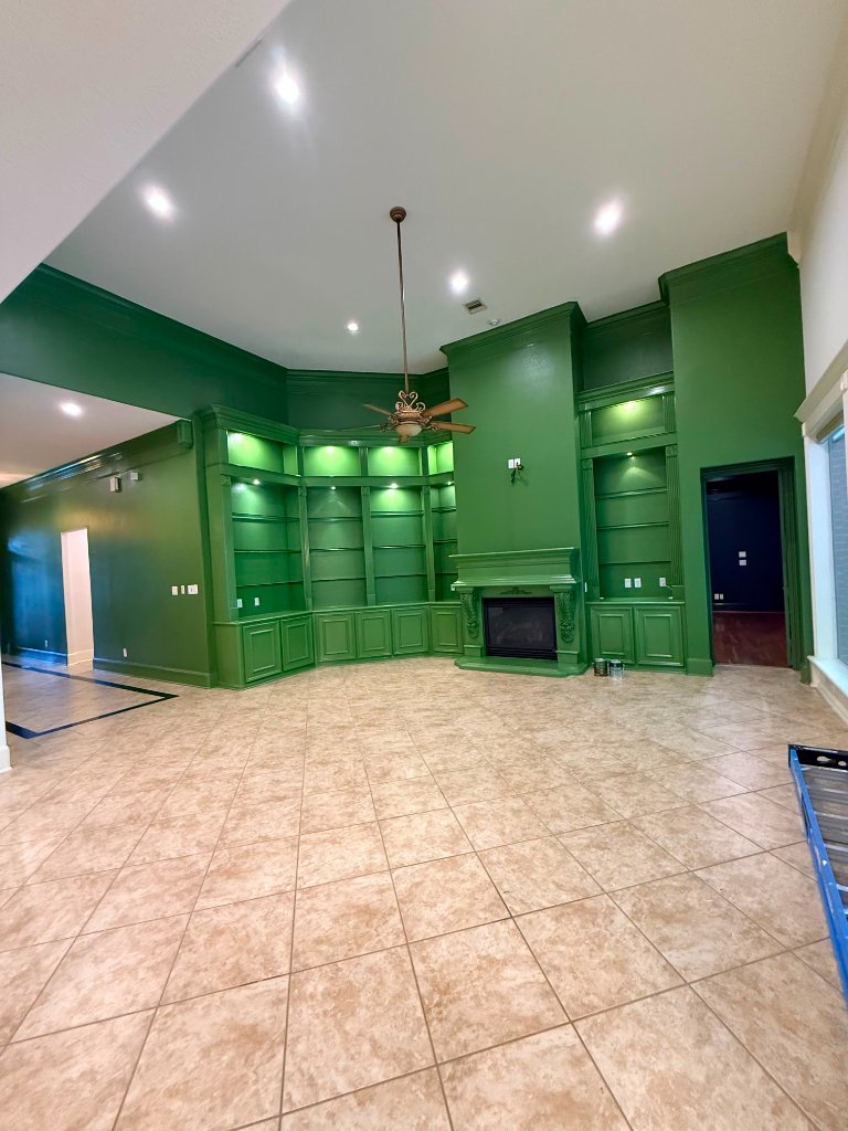 Bold Green Whole-Home Interior