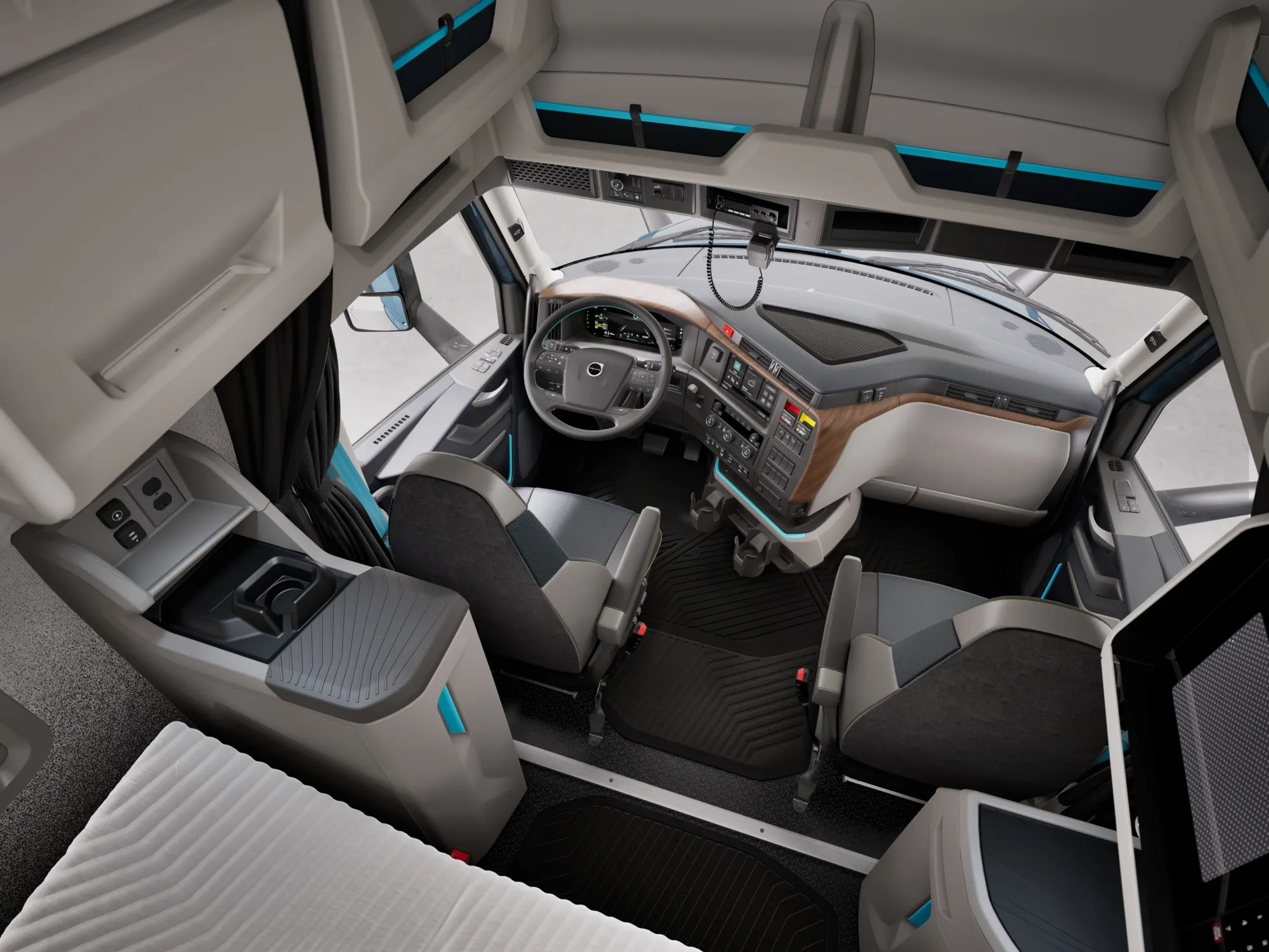 Modern truck interior